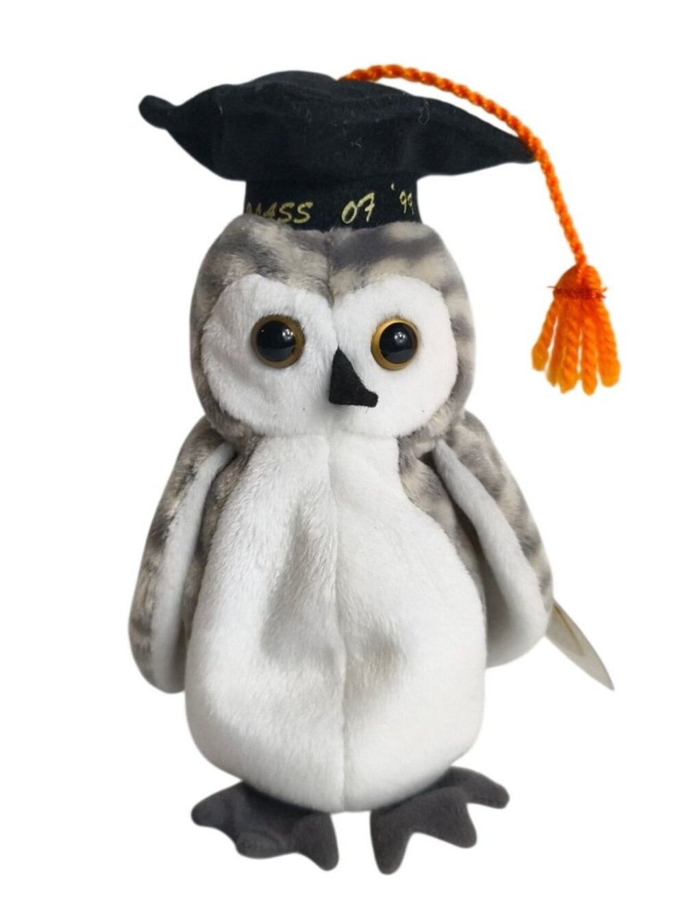 Ty Beanie Baby Wiser The Owl Class Of 1999 Plush Graduation Cap Tassel Vtg Retir